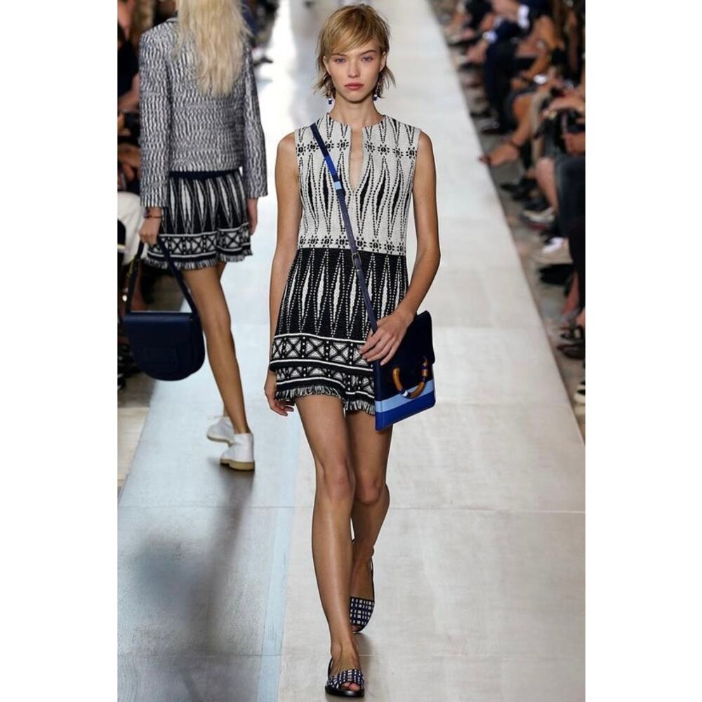 Tory Burch Savora Woven Mini Dress | Spring 2015 Runway | Size 0